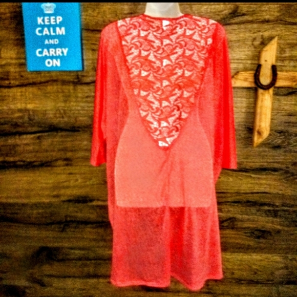 It's Shrug Size L Knit Crochet Back Drop Hem NWOT - Picture 4 of 12